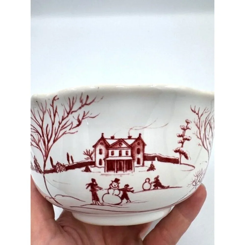 NWT Juliska Winter Frolic Dinnerware Set - Mug, Bowl, 2 Plates - Picture 7 of 15